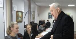 Мэр Хабаровска Александр Соколов принял участие в выборах депутатов Государственной Думы Алла Шпарейчук