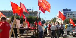 Митинг на площади Ленина Лилия Федосеева