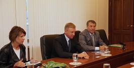 Встреча В.Шпорта с Д.Ливановым Пресс-служба губернатора