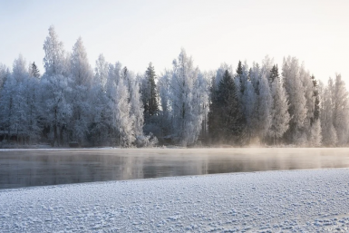 Река зимой pixabay.com