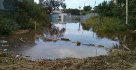 Вода подбирается вплотную к жилым домам Евгений Попов