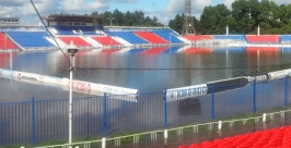 29 августа, вода полностью охватила поле и беговую дорожку Пресс-служба ФК &quotСКА-Энергия&quot