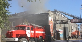 Тушение пожара Пресс-служба ГУ МЧС РФ по Хабаровскому краю