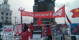 Митинг у памятника Евгений Попов