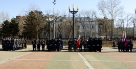 Колонны военнослужащих ВВ МВД РФ на площади Славы Евгений Попов