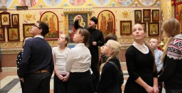 Школьников Хабаровска спросили о князе Владимире и крещении Руси  Из  архива Хабаровской епархии