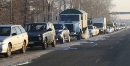 Транспортный коллапс на Проспекте в Хабаровске стал напоминать московские пробки Роман Федоров, корр. ИА AmurMedia