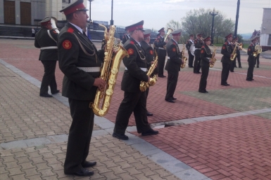 Репетиция выступления для &quotАмурских волн&quot Александра Мельник