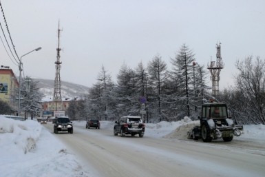 Ограничение движения из-за снегопада установлено на трассе Хабаровск-Комсомольск-на-Амуре Игорь Чёрный, MagadanMedia
