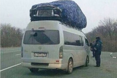 Необычный автомобиль привлек внимание автоинспекторов в Хабаровске Скриншот страницы в соцсети