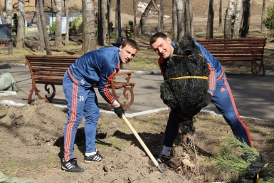 Аллея &quotСКА-Энергии&quot появилась на набережной в Хабаровске  Сайт ФК &quotСКА-Энергия&quot
