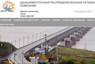Хабаровчане все чаще подают заявки на подключение к сетям ДРСК через интернет  Скриншот с официального сайта ДРСК